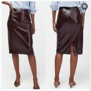 J.CREW Collection burgundy maroon sequin skirtPencil